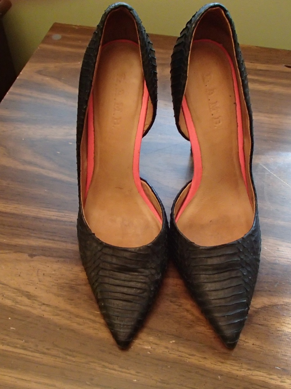 Black D'orsay Heels Size 10M